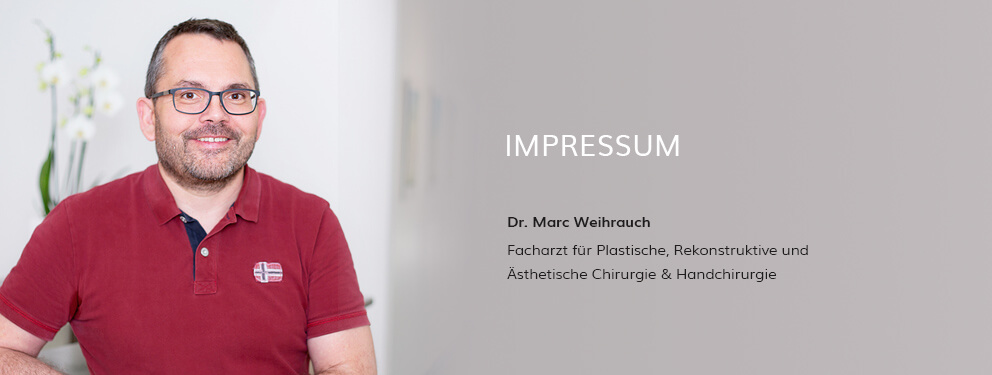 Impressum Dr. Weihrauch, Plastische Chirurgie in Karlsruhe 