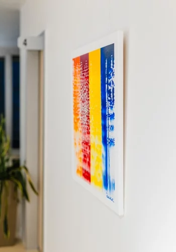 Praxis Dr. Marc Weihrauch, Ausstellung Künstlerin Michaela Rosenthal 