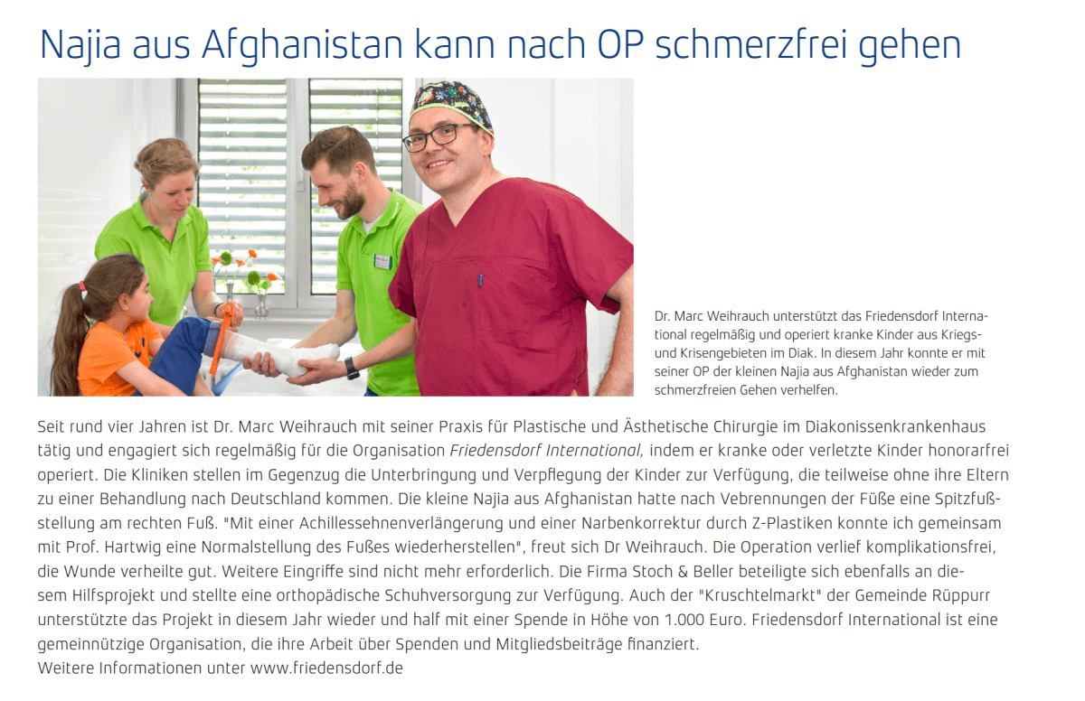 Aktuelles aus der Praxis Dr. Weihrauch für plastische Chirurgie in Karlsruhe 